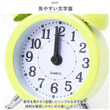 目覚まし時計 アナログ 通販 目覚まし 時計 小さい ミニ おしゃれ めざまし時計 目覚し時計 置き時計 レトロ かわいい カラフル ビビットカラー アラームクロック ツインベル クロック 机