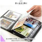 フォトアルバム チェキ 通販 ポケットアルバム 表紙ポケット付き ポケット ポケット式 黒シート アルバム 写真 フォト 整理 収納 ファミリーアルバム ベビー 赤ちゃん かわいい おしゃれ