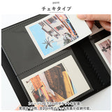 フォトアルバム チェキ 通販 ポケットアルバム 表紙ポケット付き ポケット ポケット式 黒シート アルバム 写真 フォト 整理 収納 ファミリーアルバム ベビー 赤ちゃん かわいい おしゃれ