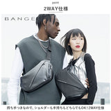 ボディバッグ メンズ かっこいい 通販 小さめ 大容量 BANGE ボディーバッグ ボディバック ショルダーバッグ メッセンジャーバッグ ワンショルダーバッグ リールキーホルダー付き 軽量