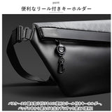 ボディバッグ メンズ かっこいい 通販 大きめ 大容量 BANGE ボディーバッグ ボディバック ショルダーバッグ メッセンジャーバッグ ワンショルダーバッグ リールキーホルダー付き 軽量