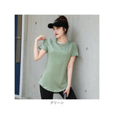 ヨガウェア トップス ロング丈 通販 フィットネスウェア スポーツウェア Tシャツ ロングTシャツ tシャツ 体型カバー 水着の上に着る 長い ロング レディース ランニング ストレッチ 春用