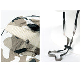 サファリハット メンズ 通販 ジャングルハット 帽子 ぼうし カモフラ ハット 釣り キャンプ 広いつば 通気性 速乾 コンパクト 携帯 折りたたみ あご紐 スポーツ メンズファッション 登山