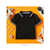 ポロシャツ 半袖 キッズ 通販 子供服 子ども トップス ポロ シャツ ポケット付き 無地 シンプル フォーマル 冠婚葬祭 男の子 女の子 スクールシャツ ライン入り 保育園 幼稚園 入園 入学