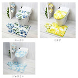 トイレマットセット 4点 通販 おしゃれ トイレカバーセット 花柄 フラワー フタカバー 蓋カバー スリッパ ペーパーホルダー 洗える 洗濯可 丸洗い トイレタリー かわいい シンプル