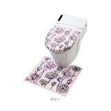 トイレ2点セット トイレフタカバー トイレマット モダン かわいい 定番 おしゃれ ベーシック ナチュトイレマットカバー2点セット ykz-toiletset2 yk116 1208444S24
