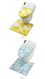 トイレ2点セット トイレフタカバー トイレマット モダン かわいい 定番 おしゃれ ベーシック ナチュトイレマットカバー2点セット ykz-toiletset2 yk116 1208444S24