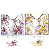 トイレマット おしゃれ 通販 花柄 洗える 滑りにくい 洗濯可 引越祝い 新生活 一人暮らし プレゼント ギフト かわいい カジュアル ピンク ブルー グリーン ブラック 黒 55cm × 60cm