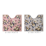 トイレマット おしゃれ 通販 花柄 洗える 滑りにくい 洗濯可 引越祝い 新生活 一人暮らし プレゼント ギフト かわいい カジュアル ピンク ブルー グリーン ブラック 黒 55cm × 60cm