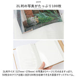 フォトアルバム 2L判 通販 ポケットアルバム アルバム 写真 2冊セット 2冊 大容量 100枚 ポケット式 ポケット 成長記録 結婚式 旅行 記念日 収納 フォトブック ベビー キッズ