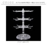 アクセサリースタンド 回転 通販 ジュエリーラック ネックレス掛け ピアススタンド イヤリング収納 卓上スタンド 回転ケース 見せる収納 省スペース 小物入れ リングスタンド 大容量