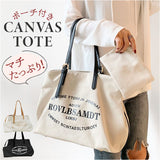 トートバッグ レディース キャンバス 通販 トート キャンバスバッグ トートバック バック 鞄 かばん カバン ポーチ付き ミニポーチ 大容量 シンプル マザーズバッグ A4 肩掛け オシャレ