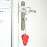 ポータブルドアロック 通販 携帯用ドアロック 在宅ロック 鍵 内カギ かぎ ドアストッパー チェーン セキュリティロック ドア 安全対策 持ち運び コンパクト 軽量 旅行 ホテル 部屋 学生寮