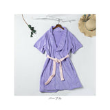 バスローブ 半袖 マイクロファイバー 通販 ナイトウェア ルームウェア 部屋着 ガウン 吸水タオル 吸水 速乾 風呂上り お風呂上り やわらかい 柔らかい 湯上り 着 ふわふわ フワフワ