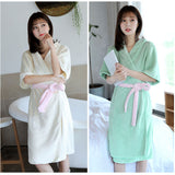 バスローブ 半袖 マイクロファイバー 通販 ナイトウェア ルームウェア 部屋着 ガウン 吸水タオル 吸水 速乾 風呂上り お風呂上り やわらかい 柔らかい 湯上り 着 ふわふわ フワフワ