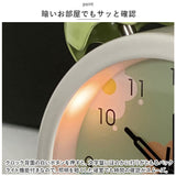 目覚まし時計 子供 女の子 アナログ 通販 めざまし時計 目覚し時計 置き時計 置時計 時計 とけい 卓上時計 アラーム クロック おしゃれ かわいい レトロ 花柄 フラワー コンパクト