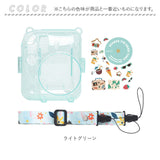 チェキケース インスタントカメラチェキ用 instax mini12 通販 クリアケース ケース チェキカバー カメラケース 保護ケースカバー 保護カバー カメラカバー ポケット付き フィルム収納