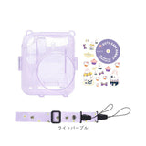 チェキケース インスタントカメラチェキ用 instax mini12 通販 クリアケース ケース チェキカバー カメラケース 保護ケースカバー 保護カバー カメラカバー ポケット付き フィルム収納