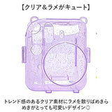 チェキケース インスタントカメラチェキ用 instax mini12 通販 クリアケース ケース チェキカバー カメラケース 保護ケースカバー 保護カバー カメラカバー ポケット付き フィルム収納