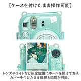 チェキケース インスタントカメラチェキ用 instax mini12 通販 クリアケース ケース チェキカバー カメラケース 保護ケースカバー 保護カバー カメラカバー ポケット付き フィルム収納
