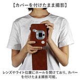 かわいい チェキ ケース 通販 instax mini LiPlay 専用ケース カメラケース 88×136cm レザー調 ストラップ付属 携帯 シンプル カバー 全面保護 収納ポーチ 可愛い オシャレ カメラバッグ