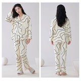 パジャマ レディース 綿100% 長袖 通販 ルームウェア 部屋着 上下セット 寝巻き 寝間着 寝巻 ねまき 長ズボン 上下 セット 前開き ウエストゴム パットつき パッド付き かわいい おしゃれ