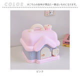 貯金箱 子供 女の子 かわいい 通販 子供用貯金箱 子ども用貯金箱 コインボックス 手提げ金庫 金庫 おもちゃ 大容量 宝物 宝箱 玩具 鍵 おこづかい 家型 ハウス型 子ども用 こども 子ども