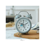 目覚まし時計 子供 女の子 アナログ 通販 目覚し時計 めざまし時計 置き時計 置時計 卓上時計 時計 とけい アラーム クロック おしゃれ かわいい ツインベル ナイトライト コンパクト