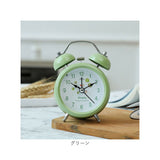 目覚まし時計 子供 女の子 アナログ 通販 目覚し時計 めざまし時計 置き時計 置時計 卓上時計 時計 とけい アラーム クロック おしゃれ かわいい ツインベル ナイトライト コンパクト