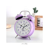 目覚まし時計 子供 女の子 アナログ 通販 目覚し時計 めざまし時計 置き時計 置時計 卓上時計 時計 とけい アラーム クロック おしゃれ かわいい ツインベル ナイトライト コンパクト