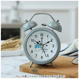 目覚まし時計 子供 女の子 アナログ 通販 目覚し時計 めざまし時計 置き時計 置時計 卓上時計 時計 とけい アラーム クロック おしゃれ かわいい ツインベル ナイトライト コンパクト