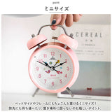 目覚まし時計 子供 女の子 アナログ 通販 目覚し時計 めざまし時計 置き時計 置時計 卓上時計 時計 とけい アラーム クロック おしゃれ かわいい ツインベル ナイトライト コンパクト