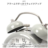 目覚まし時計 子供 女の子 アナログ 通販 目覚し時計 めざまし時計 置き時計 置時計 卓上時計 時計 とけい アラーム クロック おしゃれ かわいい ツインベル ナイトライト コンパクト