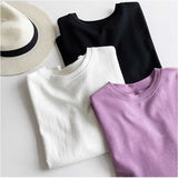 Tシャツ レディース 通販 カットソー tシャツ プルオーバー ブラウス フレンチスリーブ ノースリーブ ラウンドネック 無地 ゆったり 体型カバー きれいめ 上品 カジュアル フレンチ