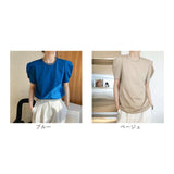 Tシャツ レディース パフスリーブ 半袖 通販 カットソー tシャツ ブラウス 五分袖 パフ袖 パフスリーブ ラウンドネック 無地 ゆったり 体型カバー きれいめ 上品 カジュアル コットン 綿