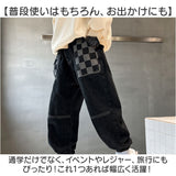 デニムパンツ キッズ 長ズボン 通販 デニム パンツ ズボン ロングパンツ ワイドパンツ デニムワイドパンツ ワイド 伸縮性 ストレッチ 綿 子供 子ども こども やわらかい 柔らかい