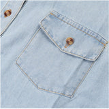 デニムシャツ レディース 通販 長袖 トップス ウエスタン シャツ ダンガリーシャツ デニム オシャレ おしゃれ 可愛い かわいい 無地 長そで きれいめ カジュアル レディースシャツ 着回し