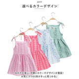 キャミワンピ キッズ 通販 ワンピース キャミワンピース ミニワンピース キャミソールワンピース 子供 子ども かわいい 女の子 ガールズ 綿 コットン 袖なし 夏服 夏物 ミニスカート ミニ