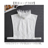 付け襟 レース ハイネック 通販 つけ襟 フリル フェイクカラー レディース 付け衿 つけえり つけエリ レイヤード 女性 学生 おしゃれ オシャレ 上品 可愛い かわいい 大人可愛い 重ね着