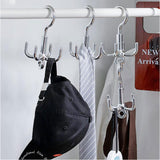 フックハンガー タコ足ハンガー 4脚 通販 収納用ハンガー フック式ハンガー タコ脚ハンガー 収納ハンガー 多脚ハンガー 多機能ハンガー マルチハンガー 多収納ハンガー タコ足 フック式