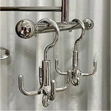 フックハンガー タコ足ハンガー 2本セット 通販 収納用ハンガー フック式ハンガー タコ脚ハンガー 収納ハンガー 多脚ハンガー マルチハンガー 多収納ハンガー 多機能 タコ足 フック式