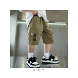 キッズ ハーフパンツ 男の子 通販 カーゴパンツ ハーフ パンツ 半ズボン 短パン ズボン ショートパンツ ボトムス 子供服 ジュニア 女の子 無地 ウエストゴム 夏服 春夏 通園 通学