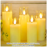 LED キャンドルライト 5本セット リモコン 通販 LEDキャンドルライト LEDキャンドル 蝋燭 ろうそく 照明 間接照明 デスクライト インテリアライト 装飾 5本 セット 癒し 防災