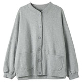 ジャケット レディース カジュアル 通販 ブルゾン アウター スタジャン 羽織り 羽織 はおり ノーカラージャケット トップス カーディガン スウェット フードなし ライトコート