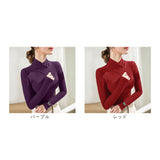 Vネック 長袖 Tシャツレディース 通販 カットソー トップス インナーウェア プルオーバー ロングＴシャツ 長袖シャツ ながそで 婦人服 無地 暖かい 重ね着 カジュアル スタイリッシュ