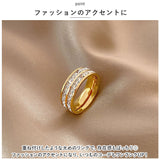 指輪 レディース 通販 リング ジュエリー ステンレス エタニティリング キュービックジルコニア 太め シンプル カジュアル オフィス 通勤 通学 フォーマル 重ね付け かわいい おしゃれ