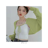 カーディガン ボレロ レディース 通販 カーデガン ニットカーディガン ボレロカーディガン 夏 春 薄手 長袖 羽織り 重ね着 きれいめ トップス 冷房対策 サマーカーディガン おしゃれ