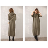 パーカーワンピース レディース 通販 ワンピース ワンピ ルームウェア ロングスカート フード付き パーカー 長袖 ロング丈 ロング Aライン 無地 シンプル カジュアル 通勤 通学