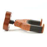 ギタースタンド 木製 通販 壁掛け ギター形状の硬材ベース ギターフック ギターハンガー フック 自動ロック 取付スクリュー付き ギター形 おしゃれ 演奏家 アコギ エレキ ベース