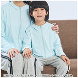 uvカット パーカー キッズ 通販 ラッシュガード ジップアップ ファスナー 長袖 羽織 羽織り 薄手 軽量 uv uv対策 吸水 速乾 ひんやり 接触冷感 親子ペア 子供 子ども こども 日焼け止め